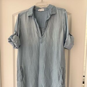 Bella Dahl 
Light Blue Denim Tunic Dress medium